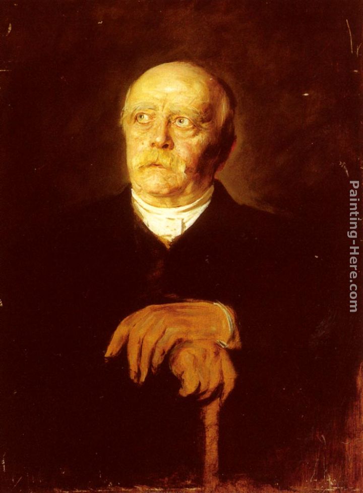 Portrait Of Furst Otto von Bismarck painting - Franz von Lenbach Portrait Of Furst Otto von Bismarck art painting